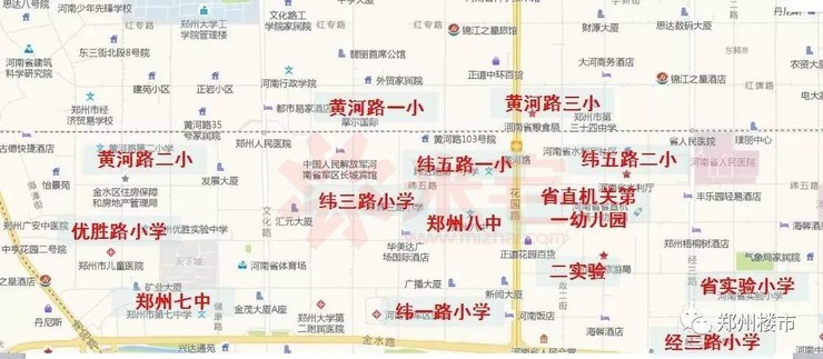 緯五路一小附近密集的小學(xué)教育網(wǎng)