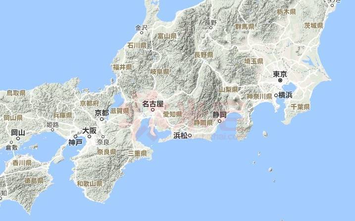 日本的三大城市圈东京,名古 屋,大阪都是依山面海而建设起来的