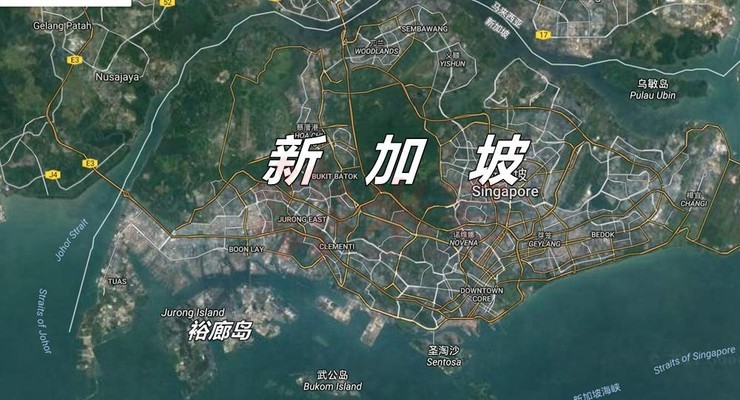 新加坡南部海岸,有一座人工建成的岛屿裕廊岛,这是新加坡的石油化学