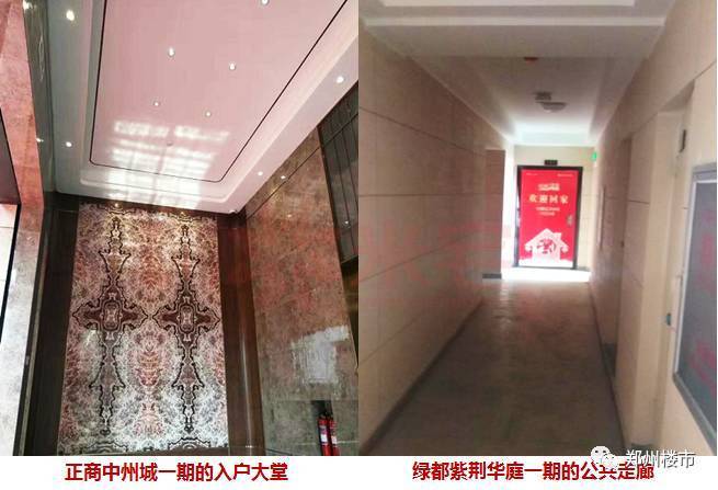 中州城VS華庭一組入戶大堂的對(duì)比▼