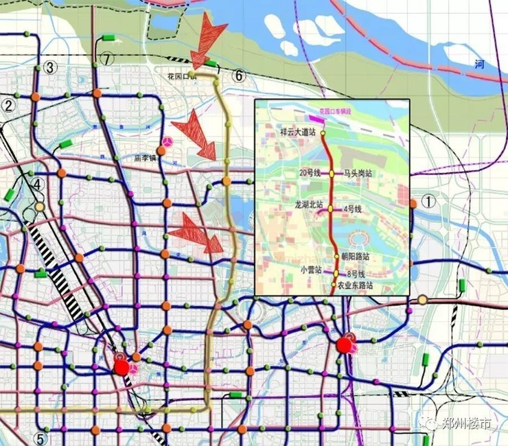 地铁8号线修改后怎么走?还有什么线路变动?附最新郑州地铁规划图