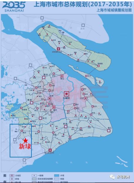 《2035城市总体规划》中,把 新埭纳入与金山枫泾统筹规划的城镇圈