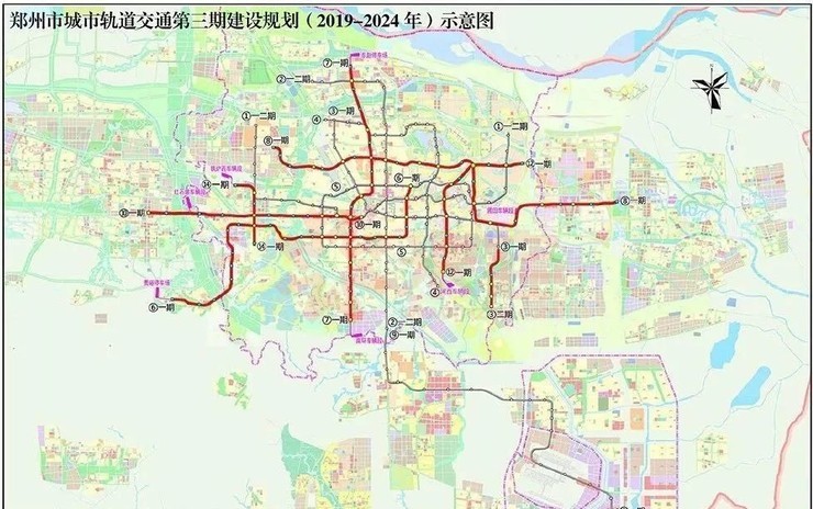 因为5月份有一份郑州2025年郑州地铁规划