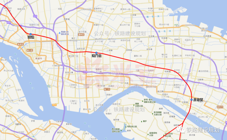 江苏省铁路办已明确北沿江高铁海门北站,结合南通新机场规划及建设