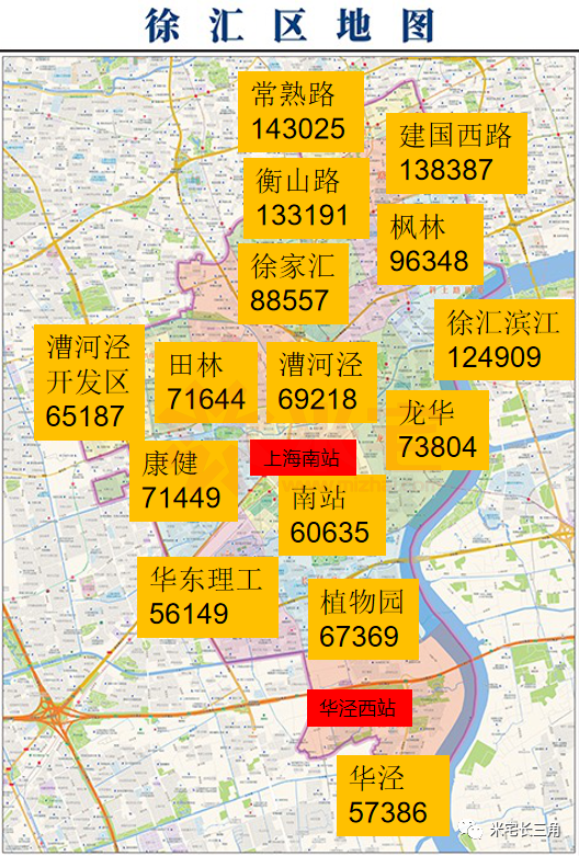 上海 环沪21区县市293板块房价地图(第二版),新增1市43板块!