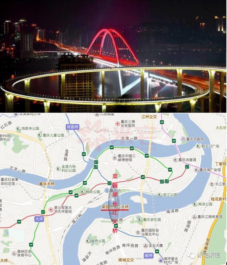 菜园坝长江大桥▼