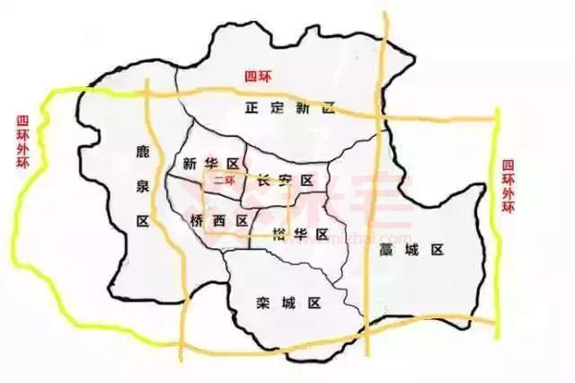 2021石家庄区域划分图图片