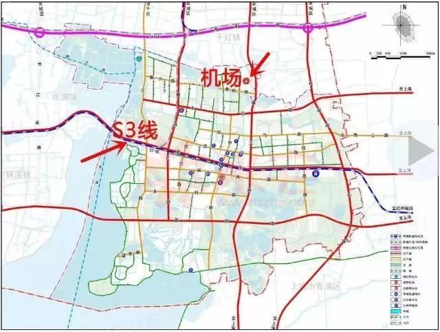 昆山淀山湖镇2035总规综合交通规划图 40公顷有多大? 40公顷=0