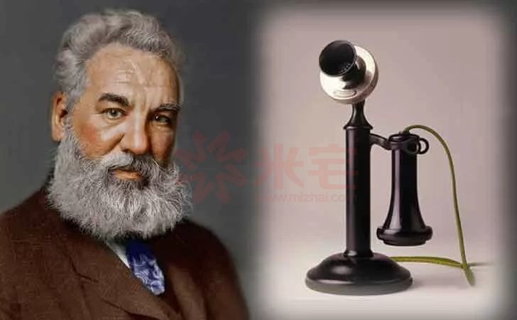 贝尔和他发明的电话