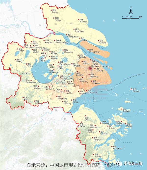 上海大都市圈范围得到明确:包含上海,无锡,常州,苏州,南通,宁波