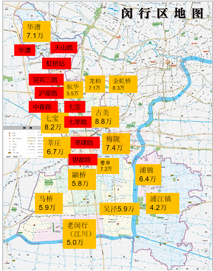 上海闵行板块地图图片