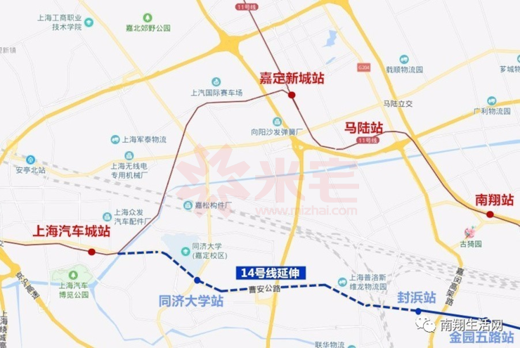上海14号线延长线规划图片